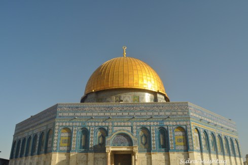 The Dome of the Rock Masjid in its full glory. 