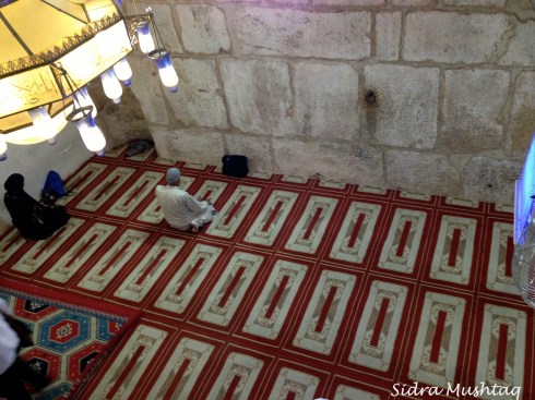 Inside Masjid al-Buraq